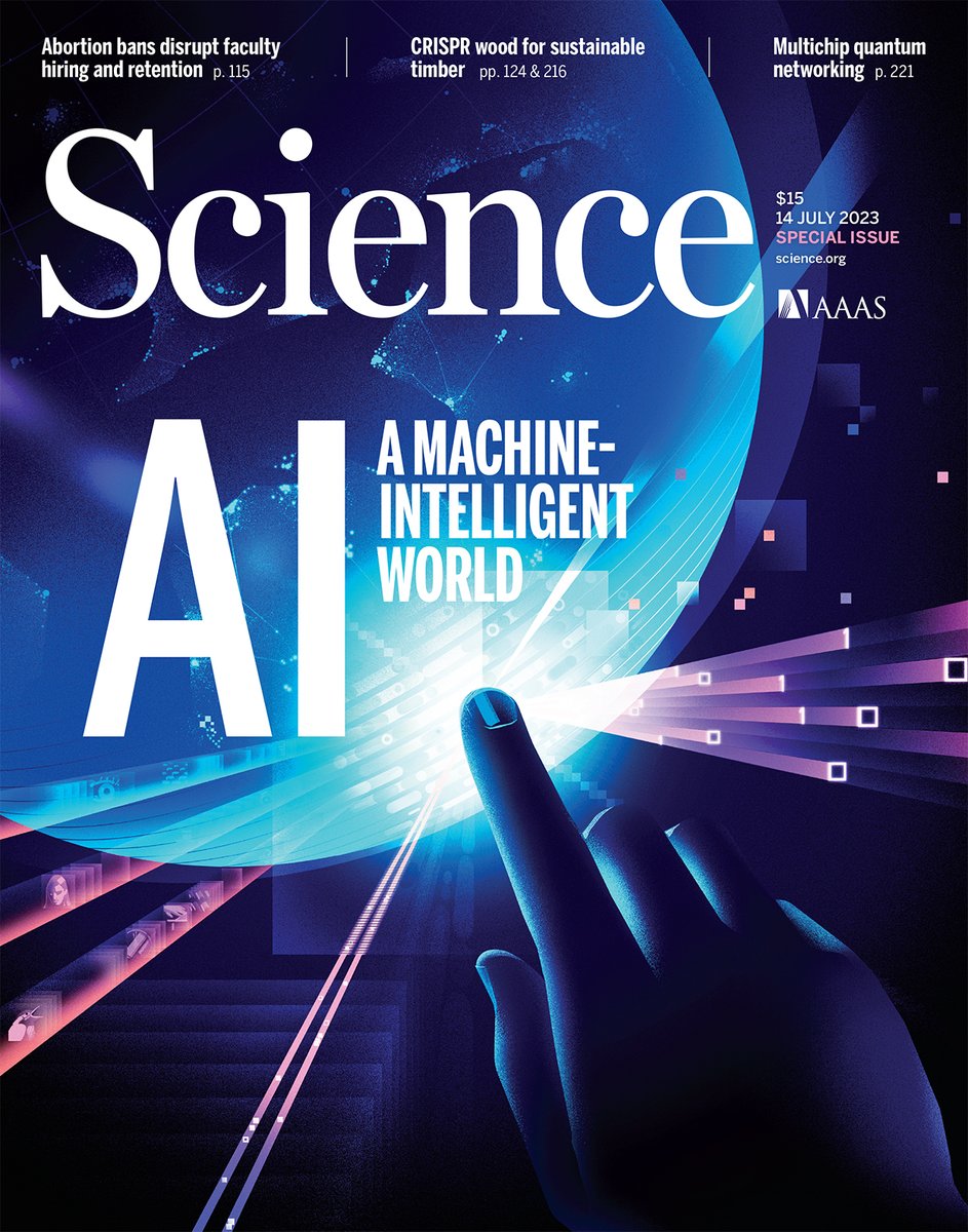 There have been huge strides in the development and application of #AI to science and society. But will AI eclipse humans, or will we find a way to safely and fairly collaborate, allowing us to reach further? Learn more in a new special issue of Science: scim.ag/3l6