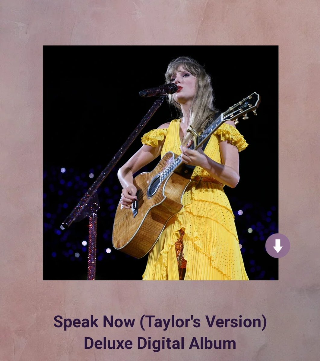 TheSwiftSociety's tweet image. ‼️| @TaylorSwift13 released the "Speak Now TV" deluxe digital album!

— Including "Dear John" and "Last Kiss" live at The Eras Tour.