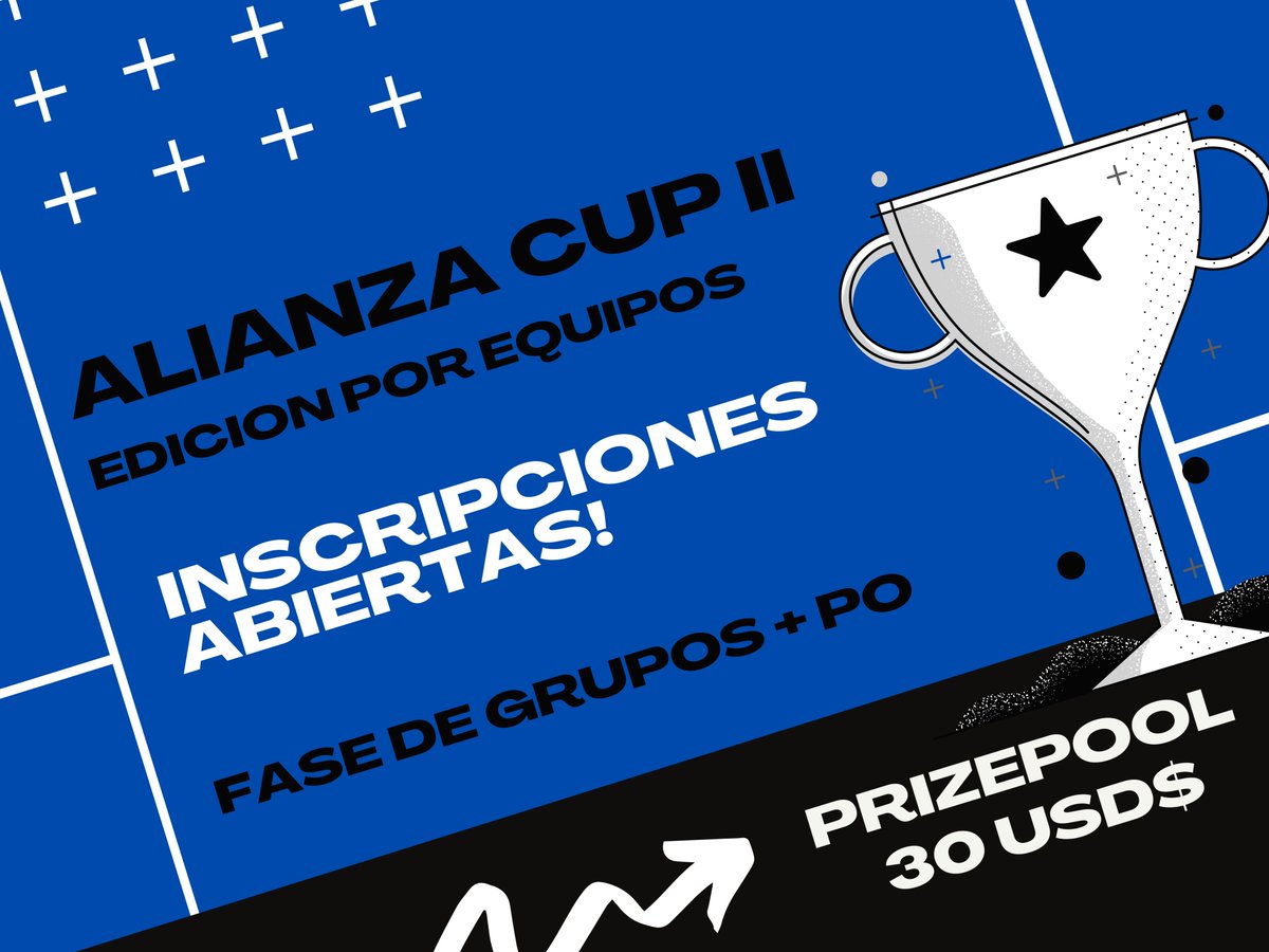 AlianzaCupCR's tweet photo. #CR | ALIANZA CUP II -  ¡INSCRIPCIONES ABIERTAS!

🏆Segunda edición gratuita 
💰Prizepool: 30USD$

REQUISITOS:
✅ Seguirnos
✅ Seguir:
@AlianzaRealCR
@KevX2202 
@Leydi1609
@Tayth_02
@IvanAleCR
@ALLemontre 

✅ @ a 4 equipos con el #BeReal🔱
✅ Pedir 4 RT 
✅ Dar RT 🔄 y MG ❤️ https://t.co/hbO6L3MW8t