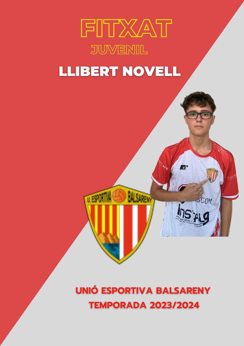 UEBalsareny (@uebalsareny) on Twitter photo Quin plaer presentar en Llibert. De supporter incondicional a actor principal. D’aquelles coses que toquen el cor i que fan que aquest club sigui, o provi de ser, una família. Quin plaer presentar en Llibert. De supporter incondicional a actor principal. D’aquelles coses que toquen el cor i que fan que aquest club sigui, o provi de ser, una família.