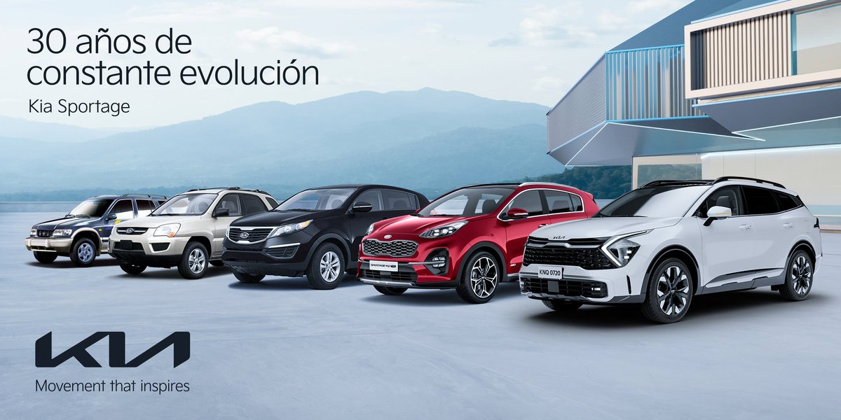KiaBolivia's tweet photo. ¡Celebramos los 30 años de nuestra icónica #Kia Sportage! 
Trayectoria, calidad y seguridad galardonada. Representa nuestro compromiso por alcanzar la perfección y plena satisfacción de nuestros clientes. https://t.co/bYxgzZwJ6r