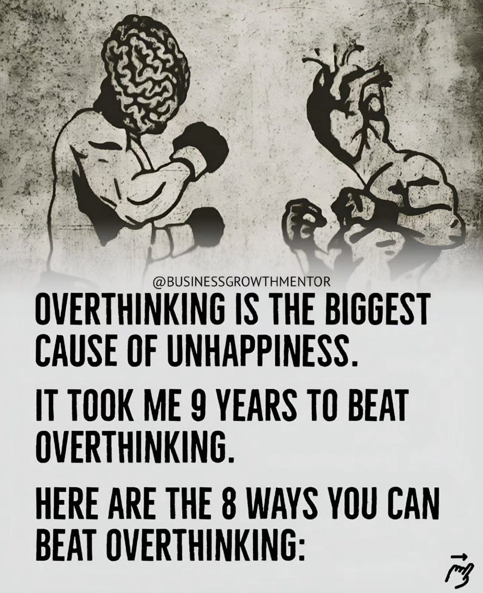 How to stop OVERTHINKING once and for all…

//THREAD//🧵