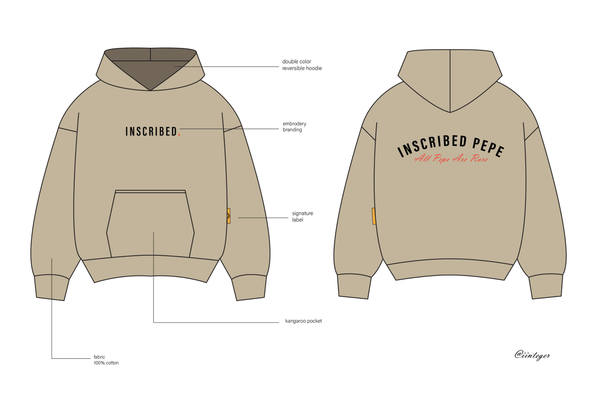iintegerr's tweet image. This is the hoodie version of the sweatshirt design I made for @InscribedPepe . It is designed to exude class and style. I will like to know your thought(s) and would you rock this?
