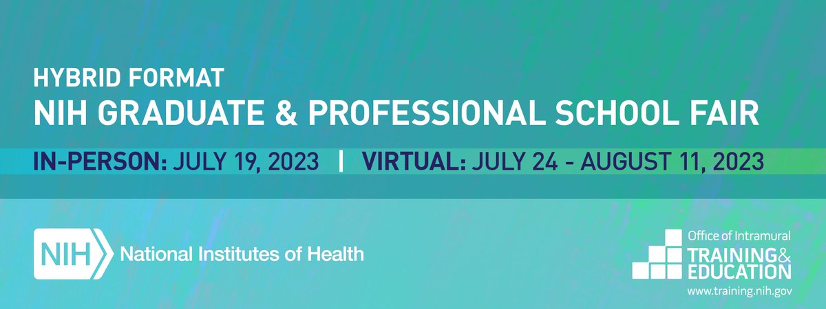 The @UMNMSTP will be attending the NIH Graduate & Professional School Fair on July 19. Our Director will be at table 64 in the AM. Use the Whova app to sign up for a 1:1 meeting that day; virtual sessions on 7/27 & 8/1 @NIH_OITE #doubledocs