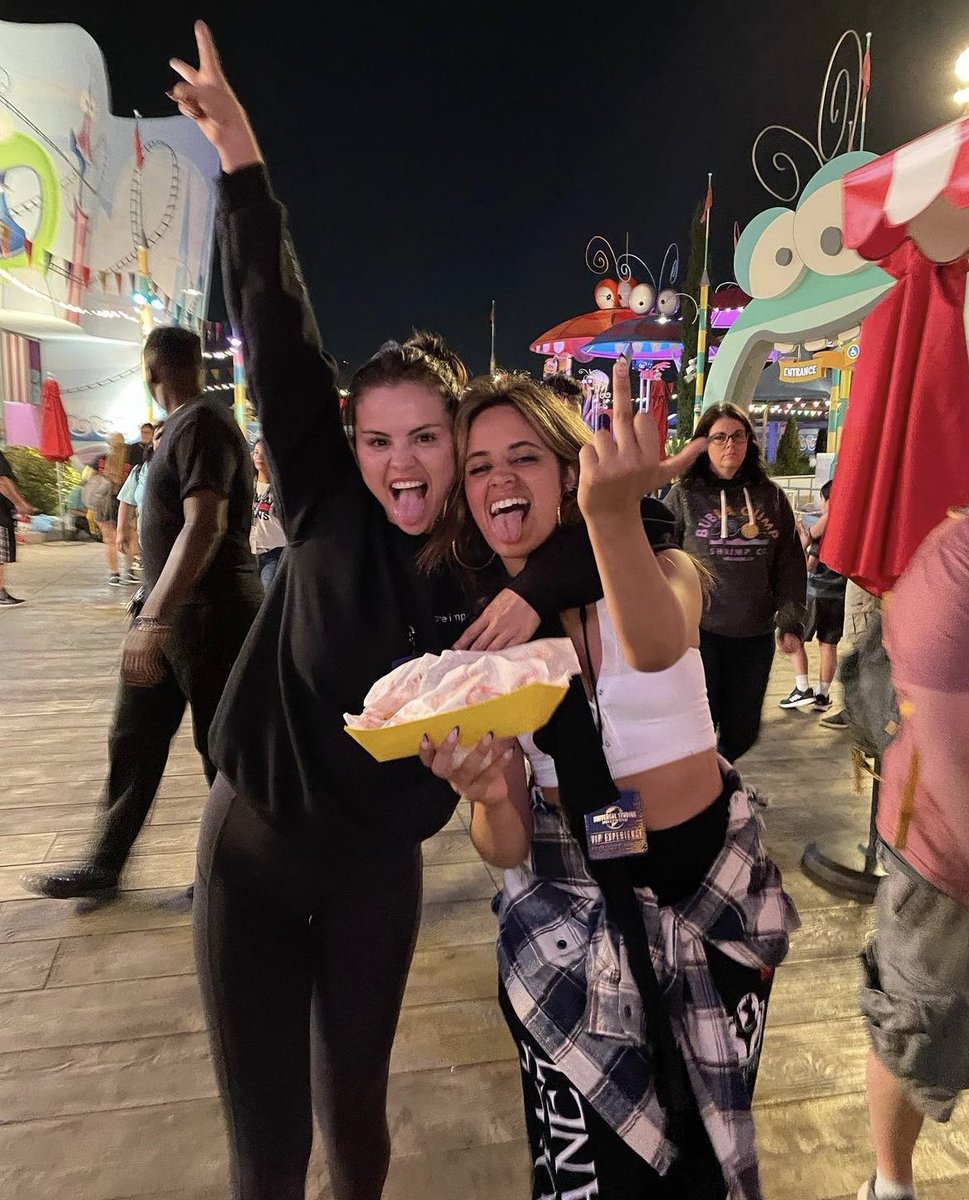 Selena Gomez and Camila Cabello hanging out together in new photo.