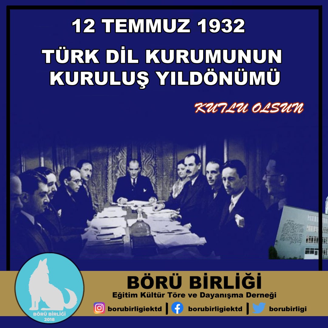 Türk Dil Kurumunun Kuruluşunun 91. Yıl döngüsü  Kutlu Olsun.
Ses Yortumuz kutlu olsun.