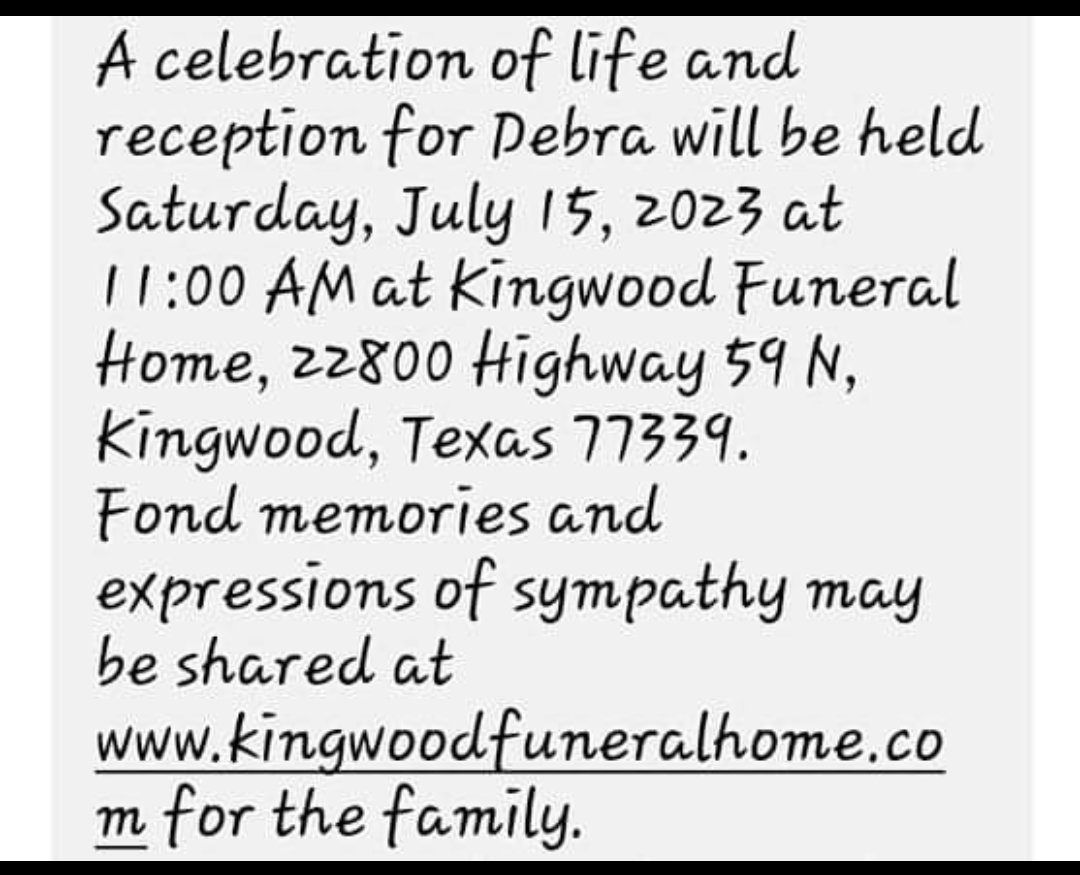 Yolanda de la Flor 🪷 (@yolandadelaflo2) on Twitter photo Celebration of Life for retired former Carmichael beloved AP Ms. Williams. <a href="/AldineISD/">Aldine ISD</a> <a href="/Carmichael_AISD/">Carmichael Cougars</a> <a href="/AldineEsl/">Aldine ESL Elem</a> Celebration of Life for retired former Carmichael beloved AP Ms. Williams. <a href="/AldineISD/">Aldine ISD</a> <a href="/Carmichael_AISD/">Carmichael Cougars</a> <a href="/AldineEsl/">Aldine ESL Elem</a>