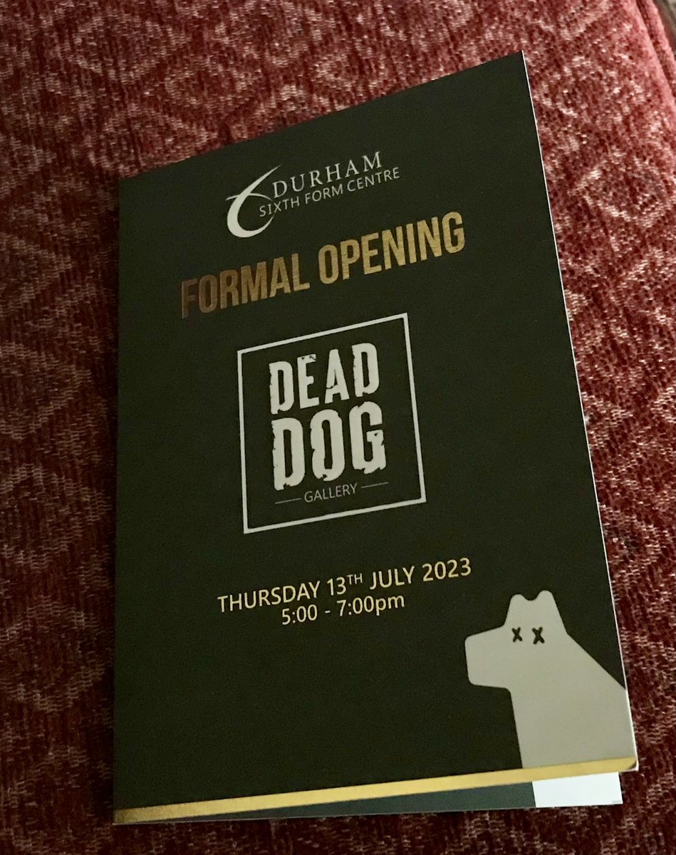 theartcriminal's tweet photo. At the opening of the Dead Dog Gallery at @DSFCArt @DSFCOfficial tonight. A great space and addition to the school and the community. Dreams do come true. @robinredress @hannahscullyart @NEATENart @InSEAOfficial @BobandRoberta @DCC_CommServ https://t.co/yVq5K0E8hA