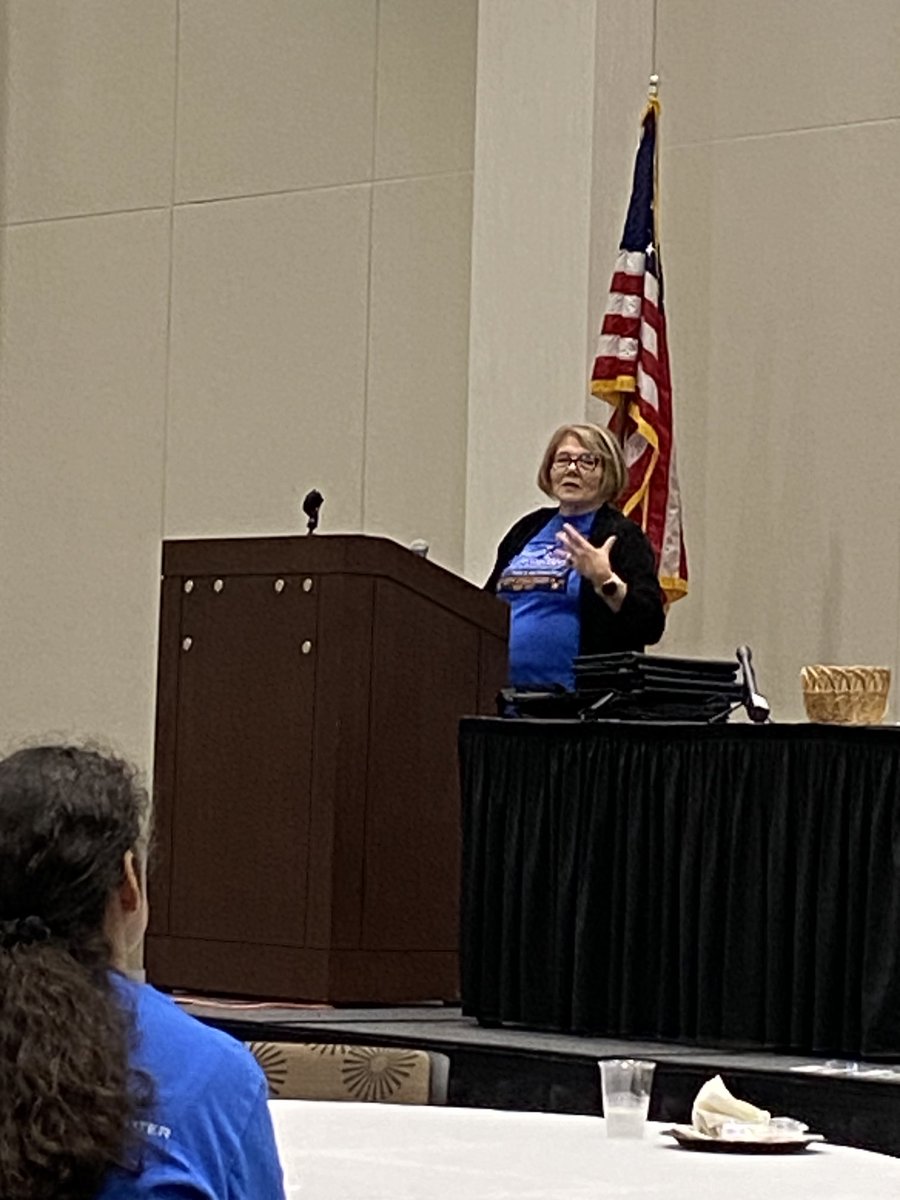 “Embrace change!” Ann Beheler giving her final Summer Working Connections lunch wrap up. #SummerWC23