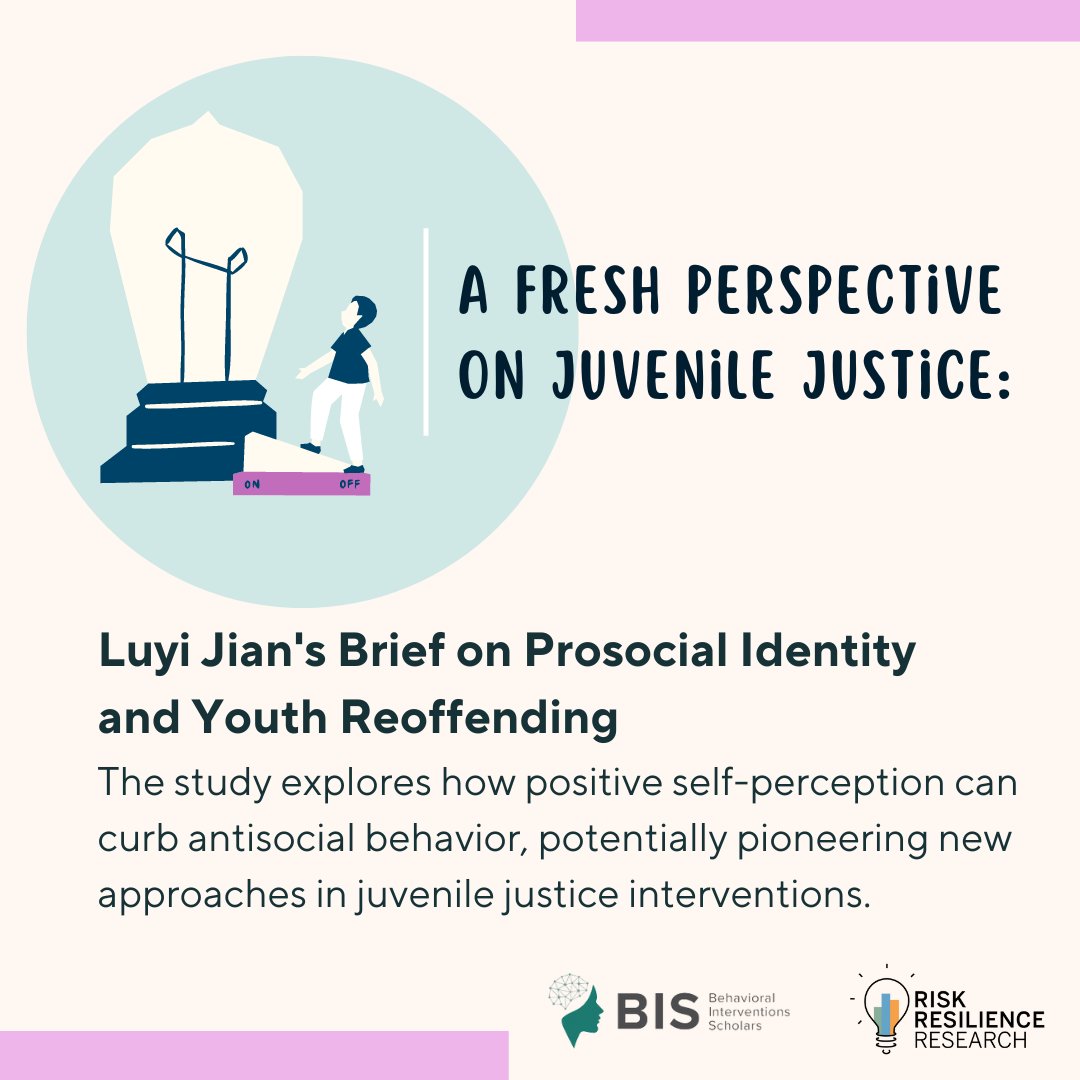 Our team member Luyi Jian has just published a start-of-project brief that offers a deep-dive into prosocial identities and their role in reducing youth reoffending.  tinyurl.com/BIS-Luyi-Jian