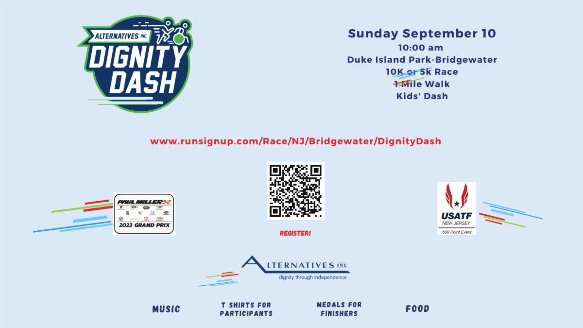 Feel the wind beneath your wings 🐦with Dignity Dash Early Bird pricing. Support people with disabilities! Do the Dash! Register Today!
#alternativesraritan #10krunners #5krun #weloverunning❤️ #dignitydash