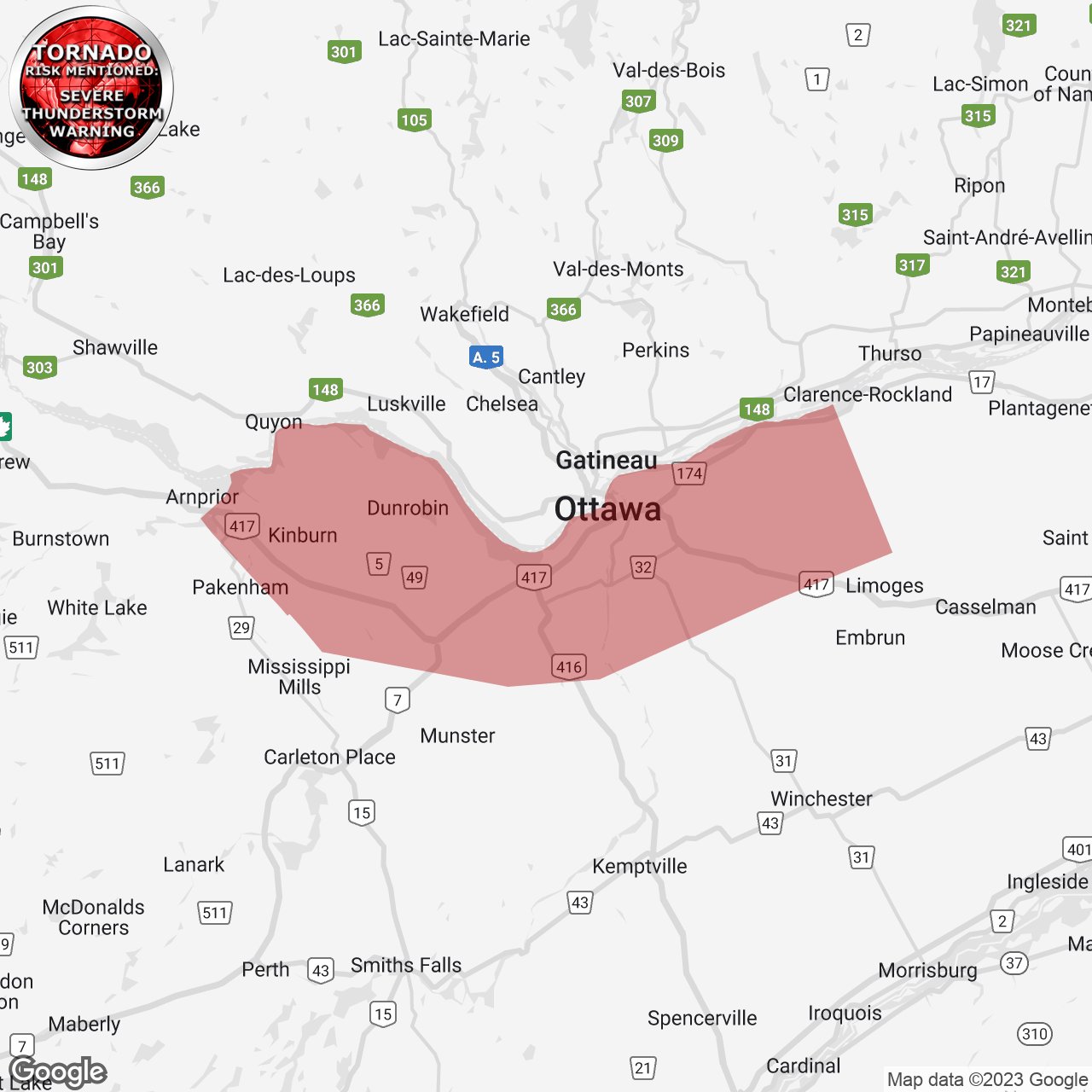 Instant weather ontario on twitter onstorm 2 19p severe thunderstorm