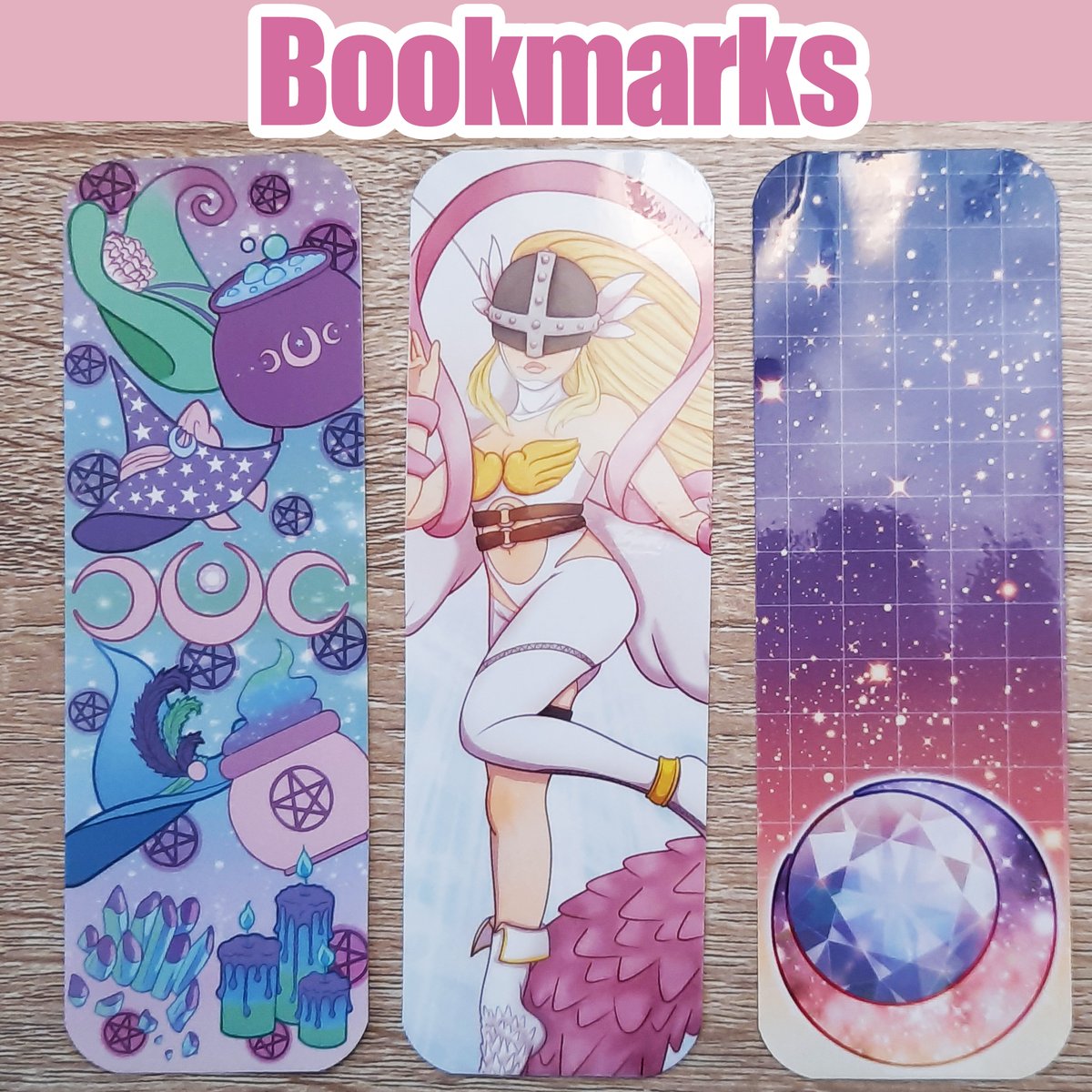 IllustratorAj's tweet photo. My new Bookmarks!Available in the link in my bio~ https://t.co/NJgXe9CskK