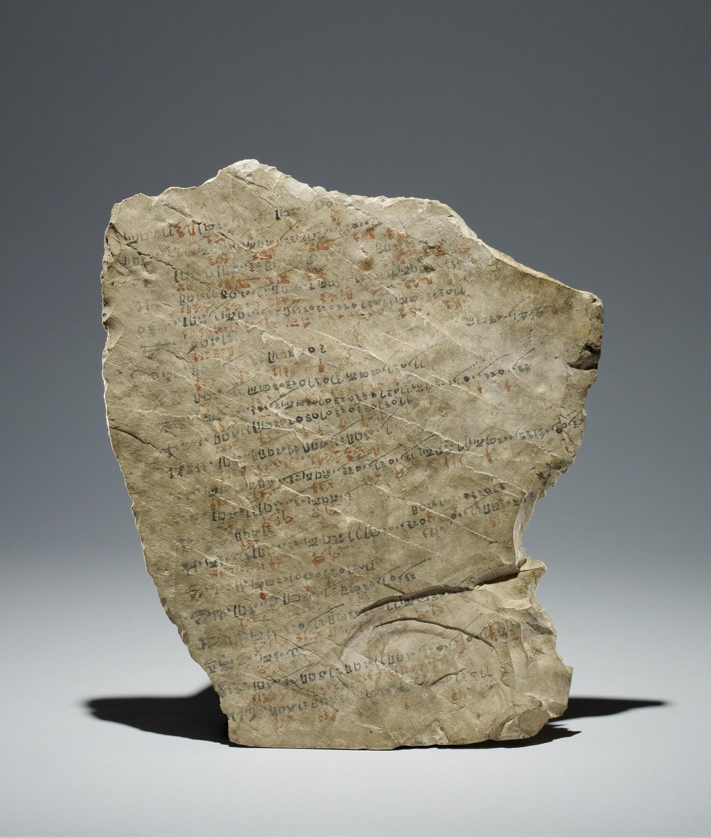 Symmach_'s tweet photo. A wonderful 3,200 year old Egyptian tablet listing the excuses of workers who failed to turn up for their shift!

Excuses include, among many, "busy brewing beer", "a scorpion bit him", and "drinking with Khonsu".

🏛️@britishmuseum

#Egypt #Ancient #Archaeology #History #Egyptian https://t.co/rmoNhsJ5bI