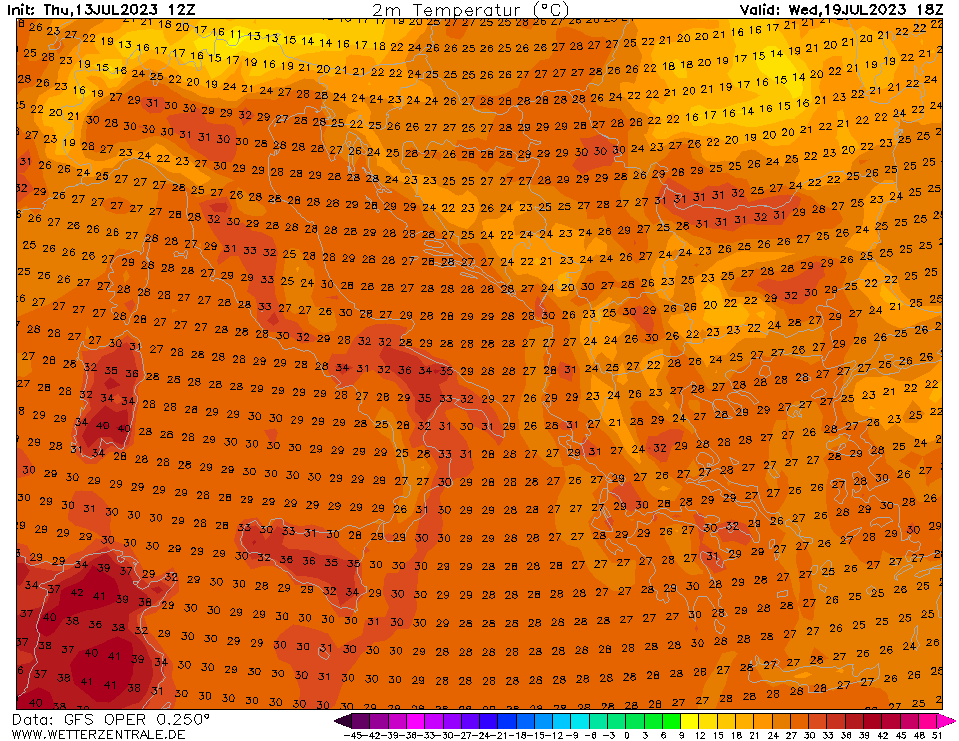 BSmithi's tweet photo. @Weerprimeur Welk model heb je hiervoor gebruikt? Dit is de GFS voor 19 juli 18Z (zelfde 13 juli 12Z run). De andere modellen als ARPEGE/UKMO/GEM komen nog lager uit. https://t.co/0SGor7q6qi