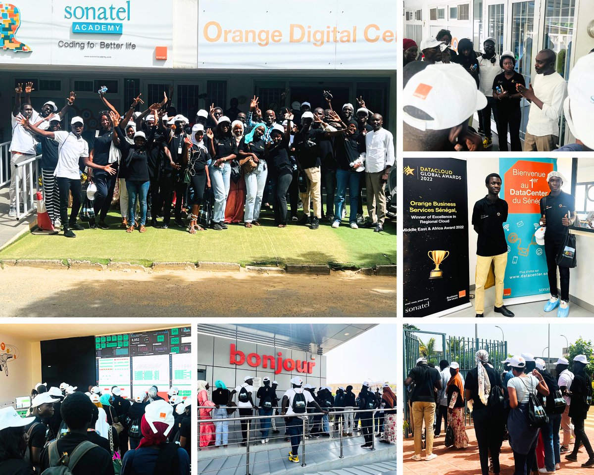 ODCSenegal's tweet photo. 📢 Les apprenants de #SonatelAcademy ont vécu une expérience unique lors de leur visite au cœur de Sonatel (VCS) ! 🌐📲
Une journée palpitante où ils ont exploré les installations technologiques de pointe de Sonatel et échangé avec des experts chevronnés. 💡📡
#Innovation https://t.co/EmLYoQNmjd