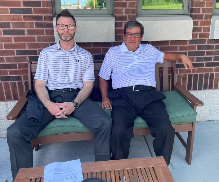 jblfinancial's tweet photo. Love seeing these two "twinning" on the patio today 😀 https://t.co/eHkHgb098Y