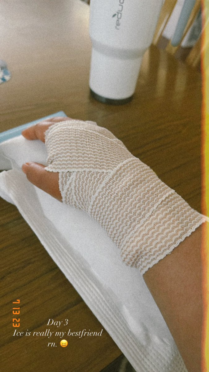 Day 3 and ice is really my bestfriend right now.