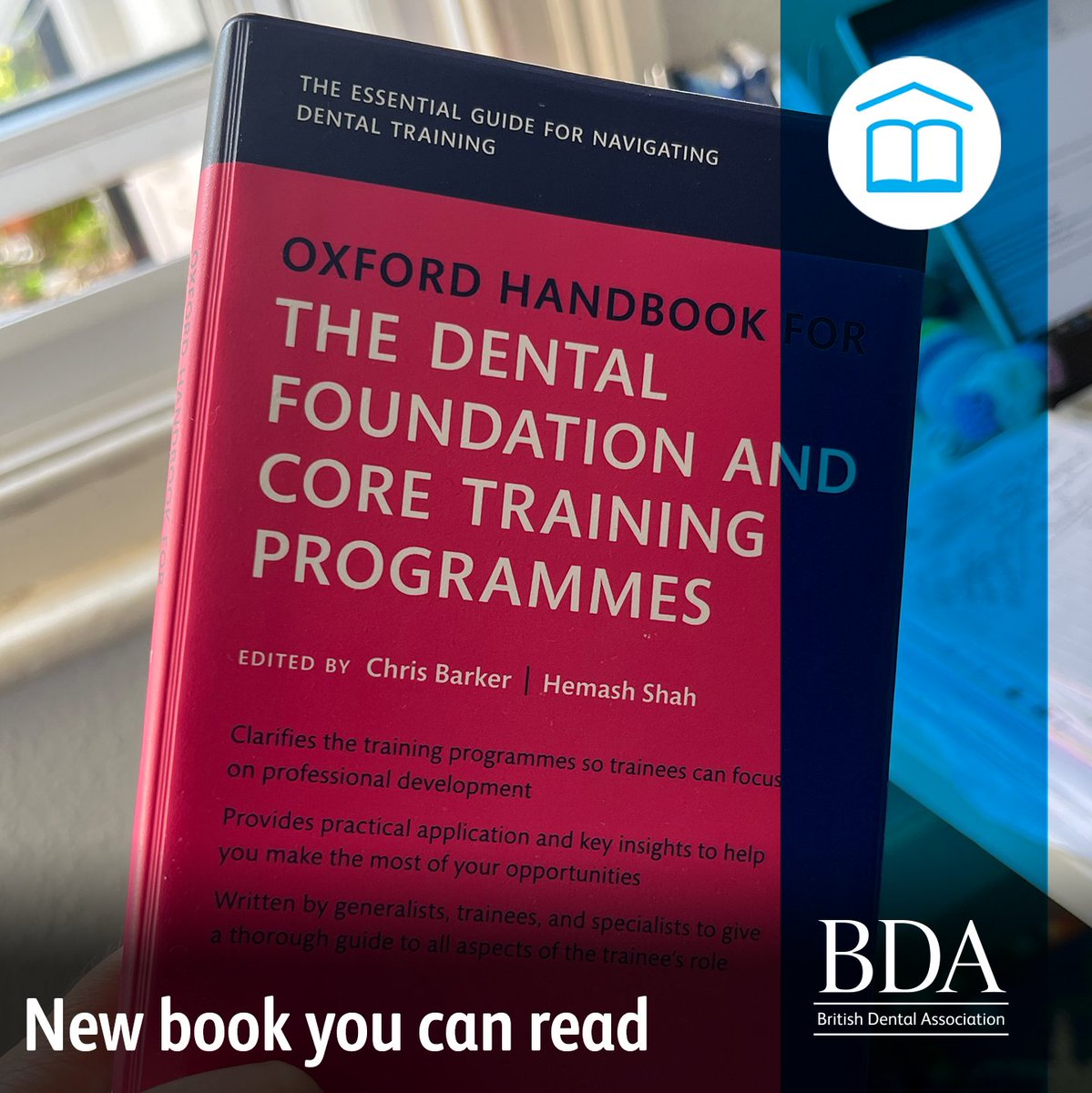 TheBDA's tweet photo. New in the #BDALibrary: Oxford Handbook for the Dental Foundation and Core Training Programmes

You can request to borrow this book/eBook today: https://t.co/5iBPR56ggA https://t.co/HRfziHaNB6