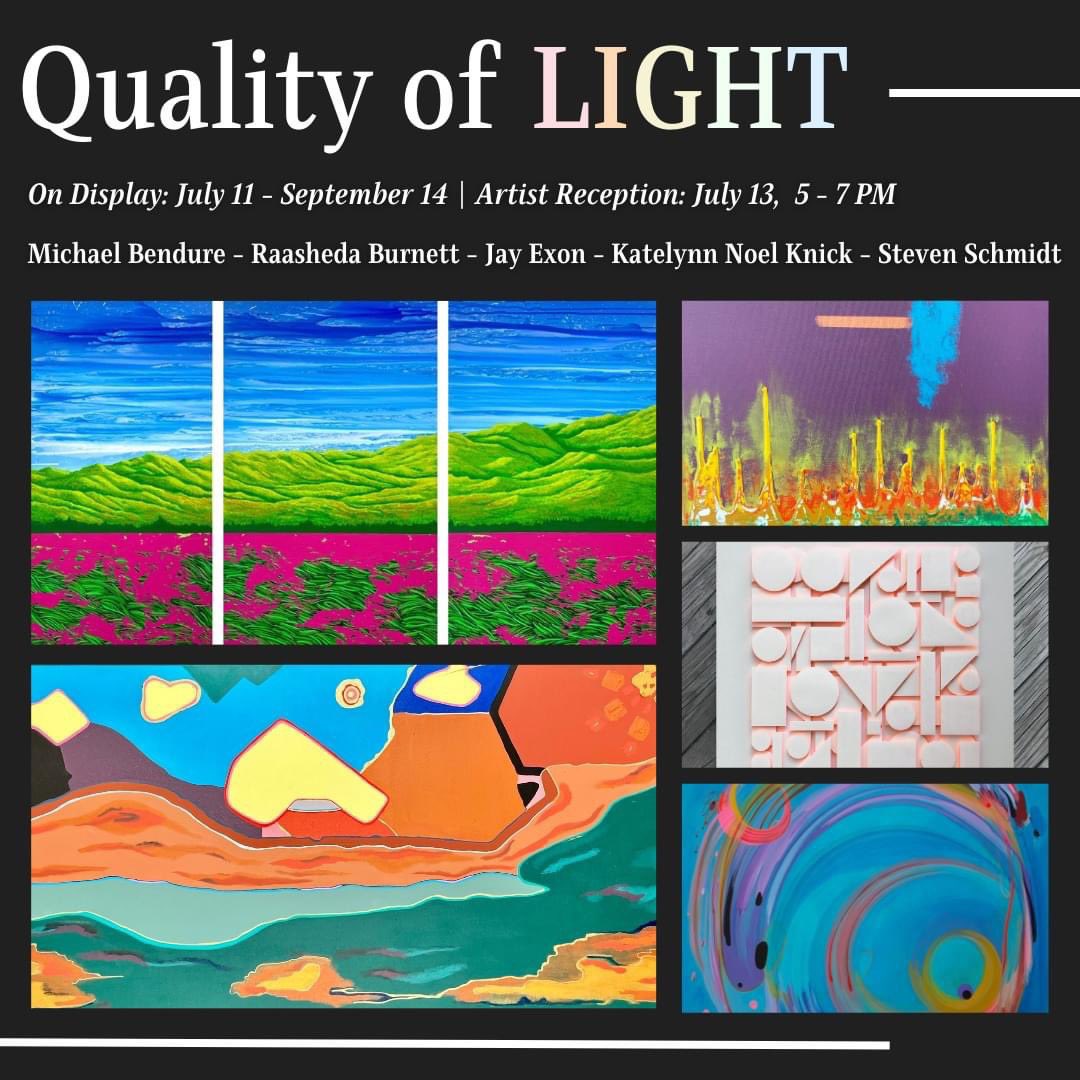 artbymichaelb's tweet photo. Looking for something indoors and air conditioned to do tonight? Please join me at the opening reception for "Quality of LIGHT," a new exhibition of works by five Oklahoma artists at the @OklahomaHoF at the Gaylord-Pickens Museum, 5-7 PM. Hope to see you there! https://t.co/7n6zRmvDb5