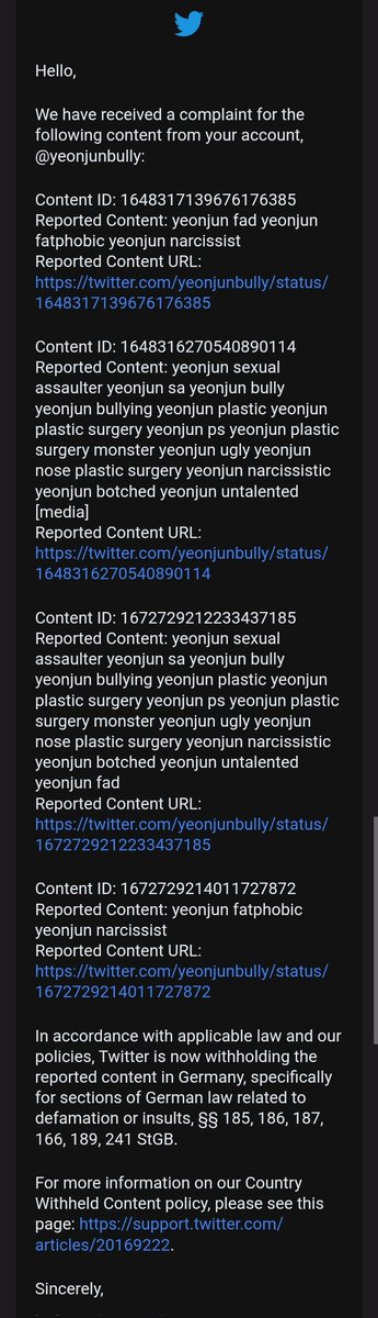 yeonjunbully's tweet photo. "it is not subject to removal under the twitter rules" even twitter knows that I'm just stating facts lol https://t.co/8VLPyGHEvj
