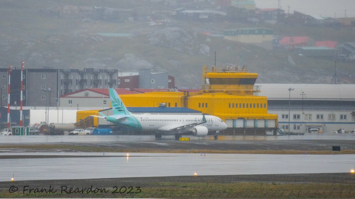 FrankReardon1's tweet photo. Departing #Iqaluit #Nunavut a new @Airbus #A220-300 (AKA Bombardier CSeries #CS100) with the #CyprusAirways livery heading to Paris Airport-Le Bourget (LBG) on JUL.13.2023 #YFBSpotters #ABK308 #BCS3 https://t.co/zzylz7eGR8