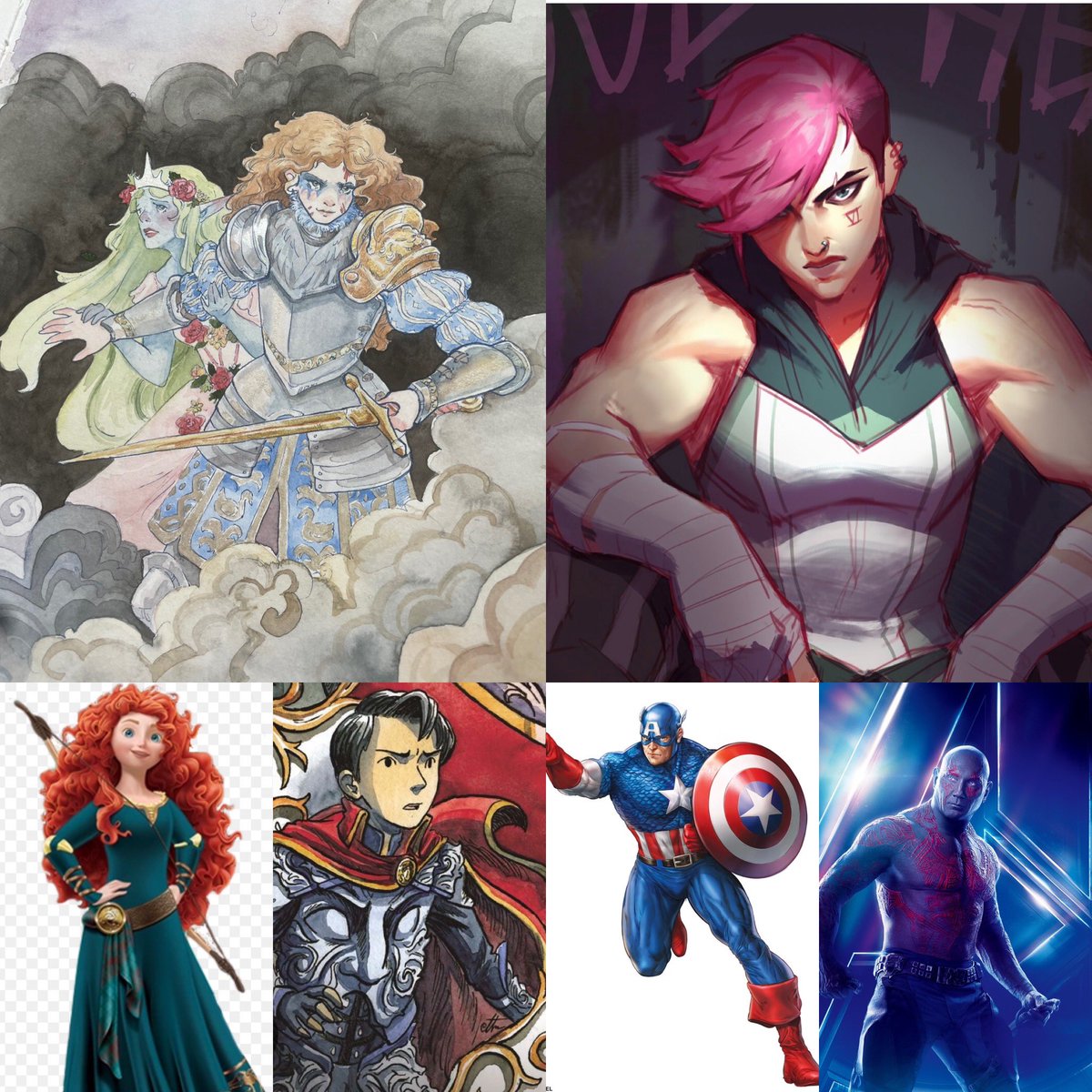 I am jumping on this trend here is Brightkin my fighter and the inspiration for her.  #characterinspiration