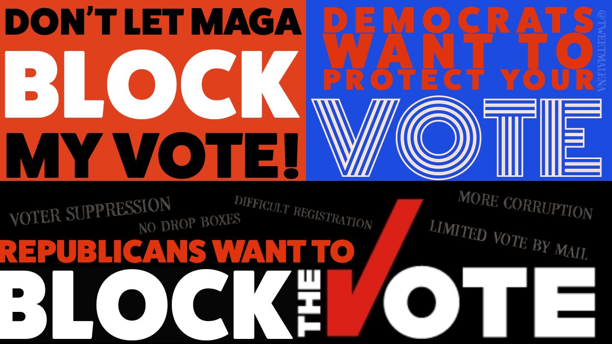 ‼️ Republicans in Congress are RIGHT NOW pushing their ACE Act, which will limit access to ballots.

Can you RT and reply with #MAGADontBlockMyVote? 

We’re aiming to get this hashtag trending while they’re marking up the bill. Thanks, team!!