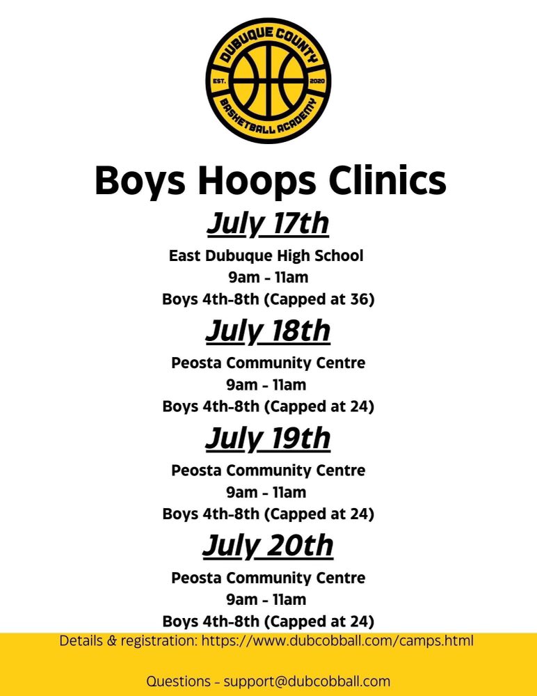 Jarrett Knepper (@jarrettknepper7) on Twitter photo 🚨Spread the word!!!🚨
I’m excited to get in the gym with <a href="/AcademyDubuque/">Dubuque County Basketball Academy</a> for camp July 17th-20th
If you or anyone you know is looking to improve your game or basketball knowledge, I encourage you to sign up!
(Details below) 🏀🏀🏀🏀 🚨Spread the word!!!🚨
I’m excited to get in the gym with <a href="/AcademyDubuque/">Dubuque County Basketball Academy</a> for camp July 17th-20th
If you or anyone you know is looking to improve your game or basketball knowledge, I encourage you to sign up!
(Details below) 🏀🏀🏀🏀