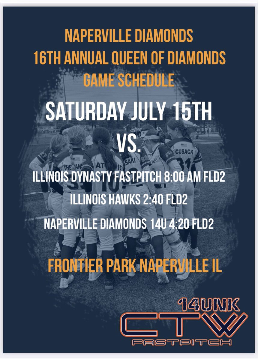 Last tournament of the season!
Go get it girls!
<a href="/kateltakasaki/">Kate Takasaki</a> <a href="/Talia2027/">Talia Di Silvio 2027</a> <a href="/CaleighCusack31/">Caleigh Cusack</a> <a href="/MiaWoldman/">Mia Woldman 2027</a> <a href="/OliviaPeyton34/">Olivia Peyton</a> <a href="/CaitlynThemanso/">Caitlyn Themanson</a> <a href="/EmmaDall17/">Emma Dallas</a> <a href="/GeorgiaLang2026/">Georgia Lang</a> <a href="/Izzyzwolinski01/">Izzy Zwolinski 2027 MIF/OF</a>