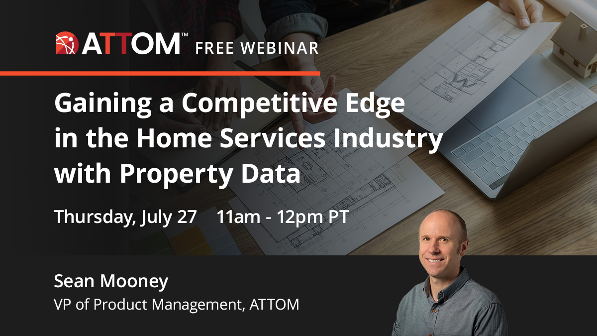 Attomdata's tweet image. NEW @Attomdata #webinar announced! Join us on 7.27.23 as we delve into the #transformativepotential of #bigdata for #companies in the #homeservice space. Discover how our #comprehensivearray of #dataproducts #empowerbusinesses: ow.ly/o93Z50PaKRQ #propertydata