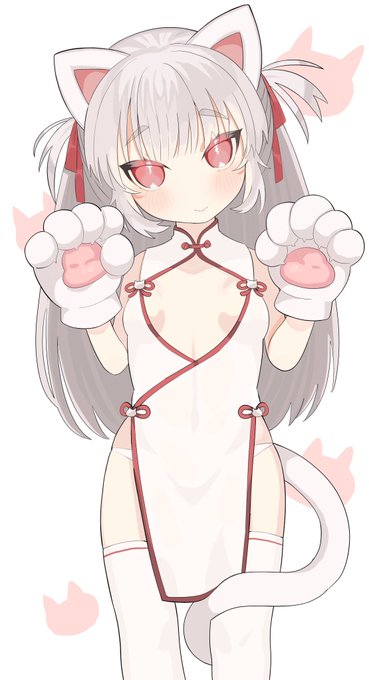 チャイナ服ネコミミ少女 