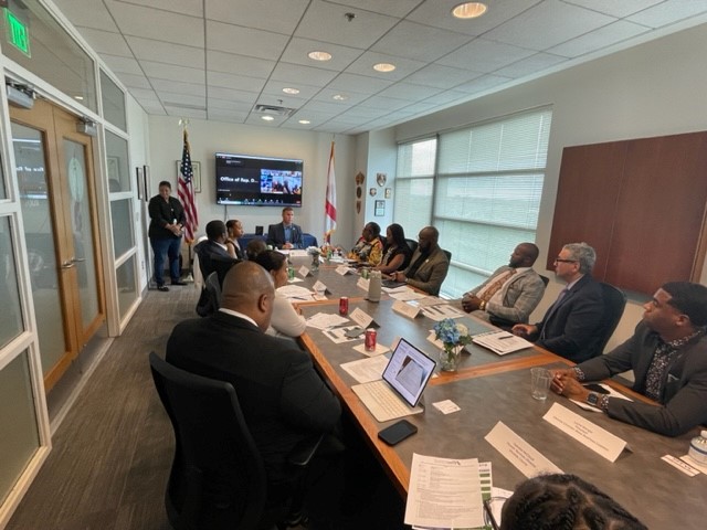 SBDCLakeCounty's tweet photo. Consultant, Rafael E. M. Pratts, EDFP, CGBP, at the #WHIBA Roundtable last month. 
@AfAmEducation https://t.co/a0yAryZUcZ