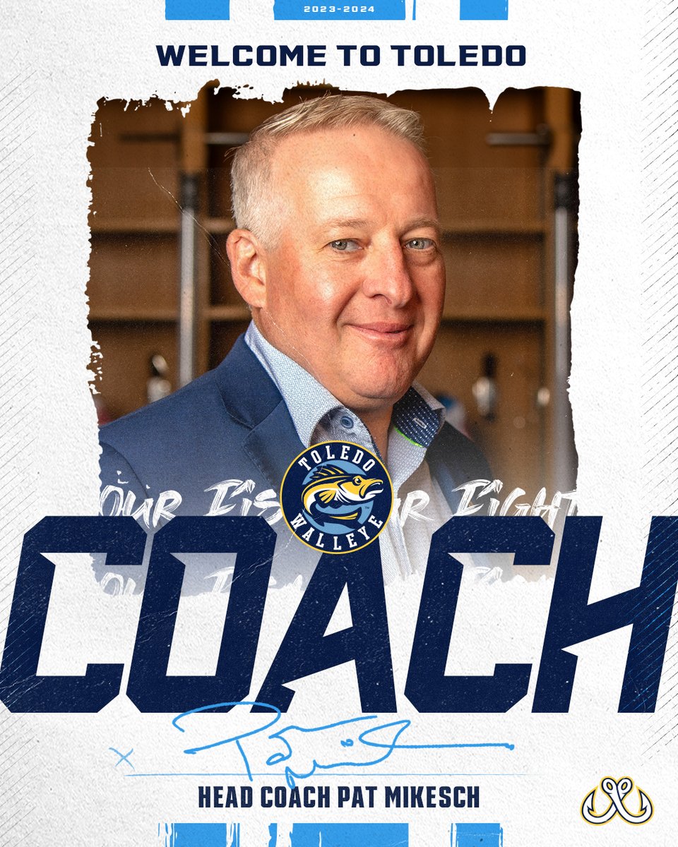 BREAKING: The Toledo Walleye have announced Pat Mikesch as the fourth head coach in franchise history.

Welcome to T-Town, Pat! 🤝

👉 bit.ly/wal_mikesch