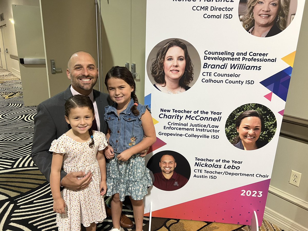 Thank you to <a href="/texascte/">CTAT</a> for hosting an amazing conference at the <a href="/HiltonAnatole/">Hilton Anatole</a>. I’m so grateful to be recognized as the State Teacher of the Year.

Keynote speaker <a href="/ImAlexWeber/">Alex Weber</a> thanks for the positive message!#BeAFloatNotAnAnchor

<a href="/AustinISD/">Austin ISD</a>
<a href="/WeAreAISD/">Austin ISD Office of Talent Strategy</a>
<a href="/AISD_CTE/">Austin ISD - Career & Technical Education</a>
<a href="/LoyalForeverAHS/">Austin High School</a>