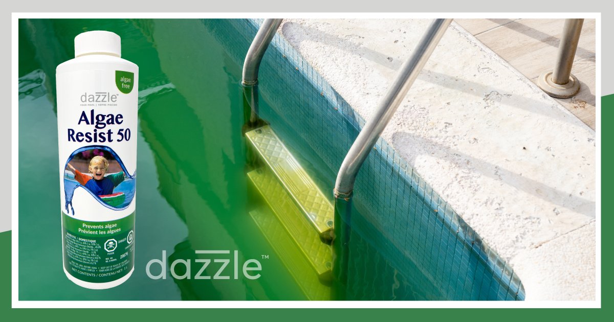 Dazzle Algae Resist 50 is ideal for regular weekly use to prevent a wide variety of algal species from gaining a foothold in your pool.

#dazzle