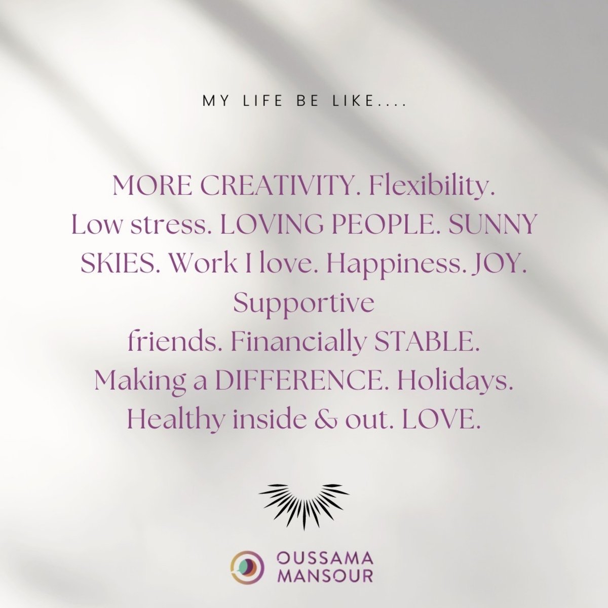 Your life purpose consists of the central motivating aims of your life—the reasons you get up in the morning. For some people, purpose is connected to vocation—meaningful, satisfying work.

#mindset #motivation #success #inspiration #goals #love #life

<a href="/Mind_Tools/">Mindtools</a>