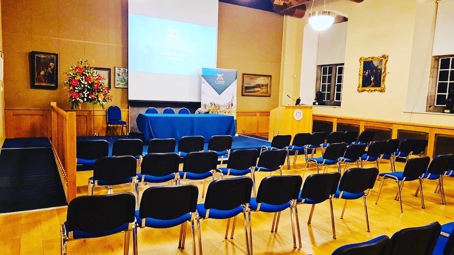 Book our very own Renehan Hall for your smaller conferences! #booking #linkinbio #conference #meetingireland #maynoothcampus #eventspaces #conferencehall #meetingrooms