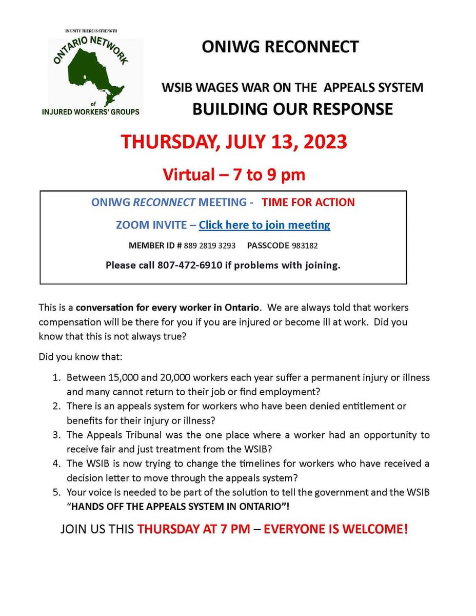 PhoenixRizin09's tweet photo. 🚨🚨🚨The #WSIB Appeals System: Failing to Address Issues and Denying Justice❗❗❗
#AppealsSystem #FailureRate #JusticeDenied #ValueForMoneyAudit #RejectKPMGRecommendations #FairnessForAll #Petition #WorkplaceSafety #InsuranceBoard #WorkersRights #Tribunal https://t.co/AzPLltJpfP