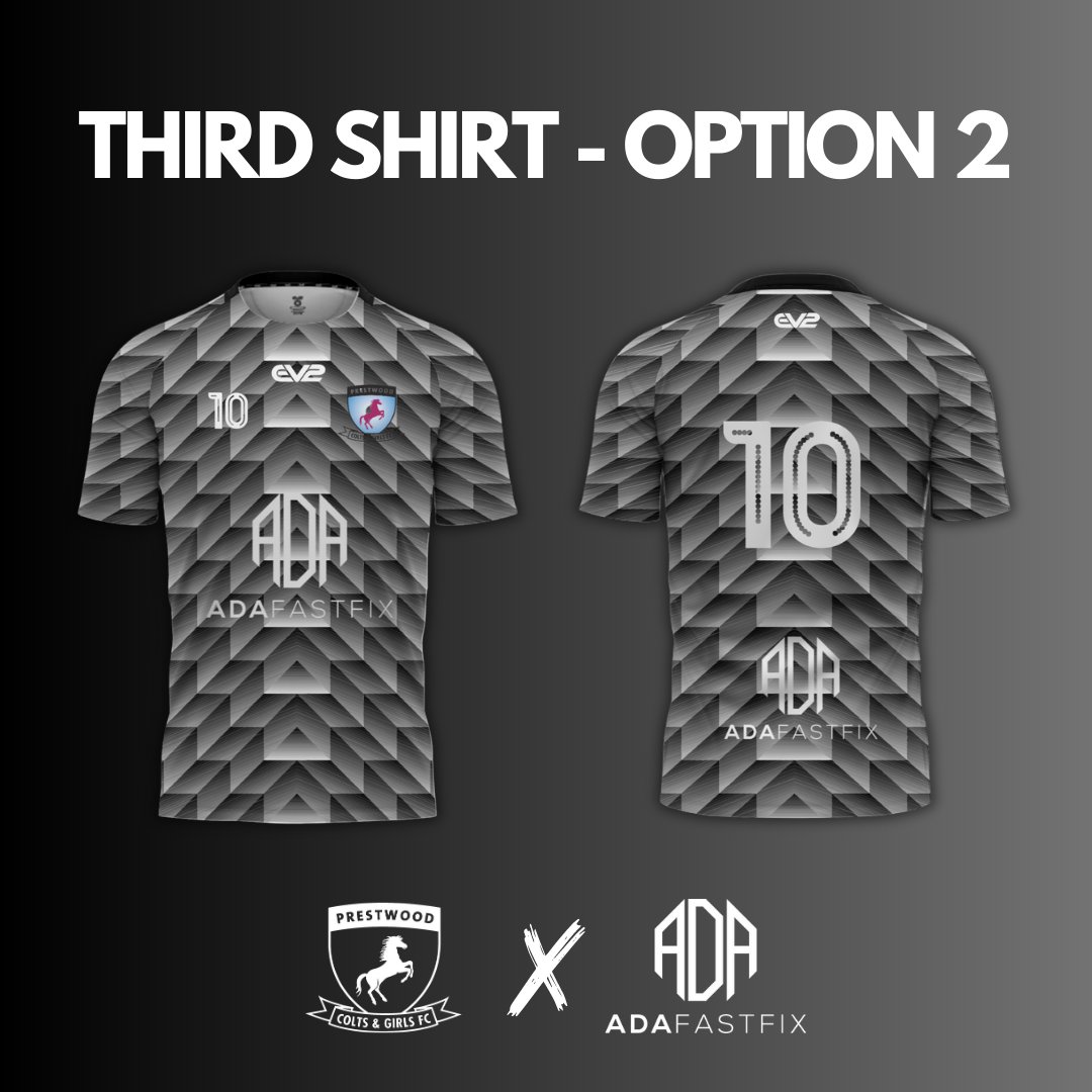 ADAFastfix's tweet photo. 🔥Cast your vote for the @PrestwoodColts U16's third kit!

Witness the creativity of two talented players who've crafted their own designs whilst on work experience with us.

We know its hard, but it's your time to choose the final design.

🚛🛠️#ADADelivers

🧵 1/2 (Vote below) https://t.co/dhiIPHzLzJ