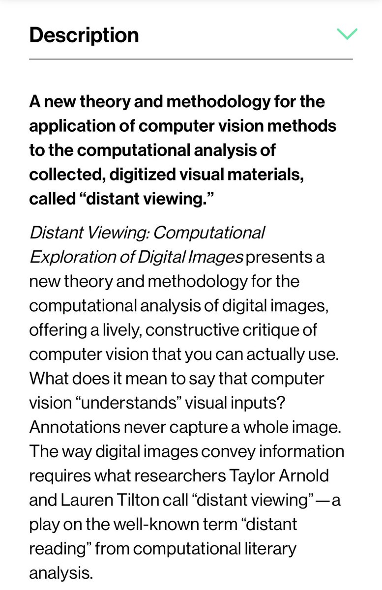 DistantViewing's tweet image. Distant Viewing is coming this October from @mitpress and is available for preorder! We bring together data science, digital humanities, and media studies to theorize and apply computer vision. It will be open access thanks to funding from the @NEH_ODH and @urichmond !  #DH2023
