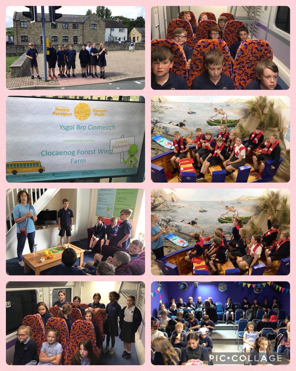 BroCinmeirch's tweet photo. CA2 wedi mwynhau ymweliad i Bentre Peryglon heddiw a diolch i @ClocaenogCF am gyfrannu tuag at yr ymweliad. KS2 enjoyed their visit to @DangerPointLtd today and a big thank you to @ClocaenogCF for contributing towards the visit. 🚌 🚤 https://t.co/N24mmAlyCd