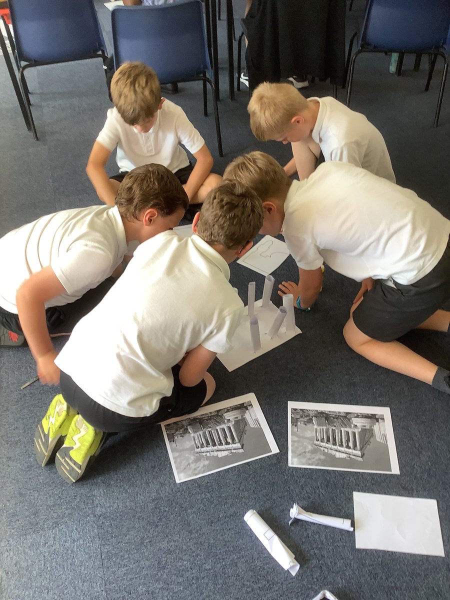 CroxbyPrimary's tweet photo. A great afternoon making Greek vases and working collaboratively to build a 3d model of the Acropolis! #croxbymagic https://t.co/MI2tba8CKS