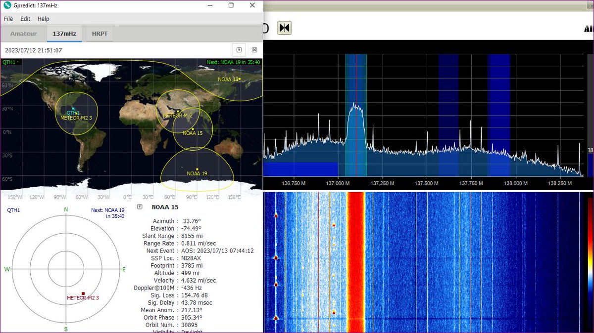 fearlesslyloyal's tweet photo. #MN2_3 Did they change the LRPT transmitter frequency from 137.900 to 137.100 Mhz ? https://t.co/KRqJMMVKrC