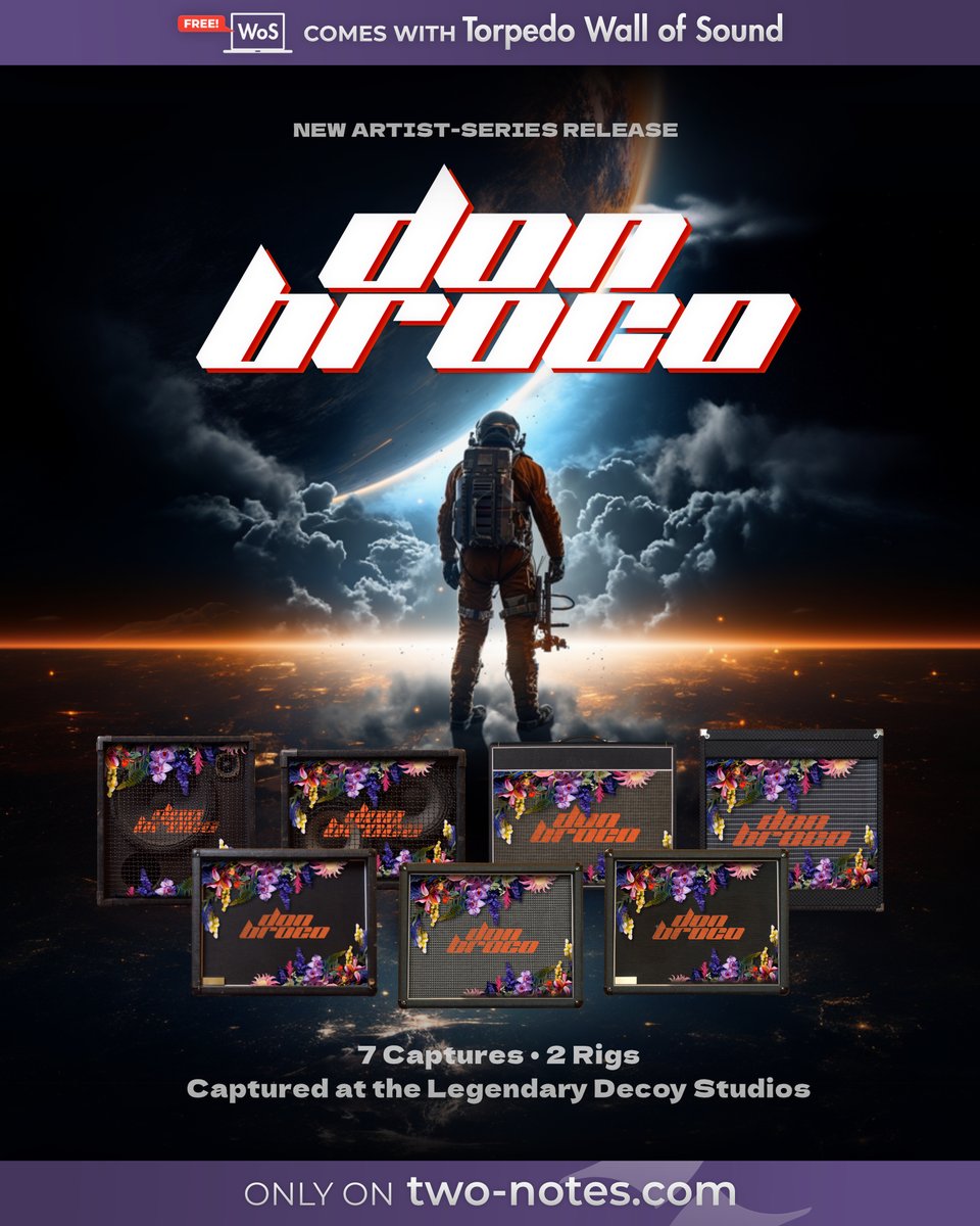 Fusing catchy melodic stylings with unrelenting power, next-level songwriting and a boisterous attitude in the all-important tone department, <a href="/DONBROCO/">DON BROCO</a> are a force to be reckoned with 💪

▶️ Shop Now - loom.ly/vgwkCT0

<a href="/TomDoyle/">Tom Doyle</a> <a href="/Si_Delaney/">Si Delaney</a> #twonotes #IR #DynIR