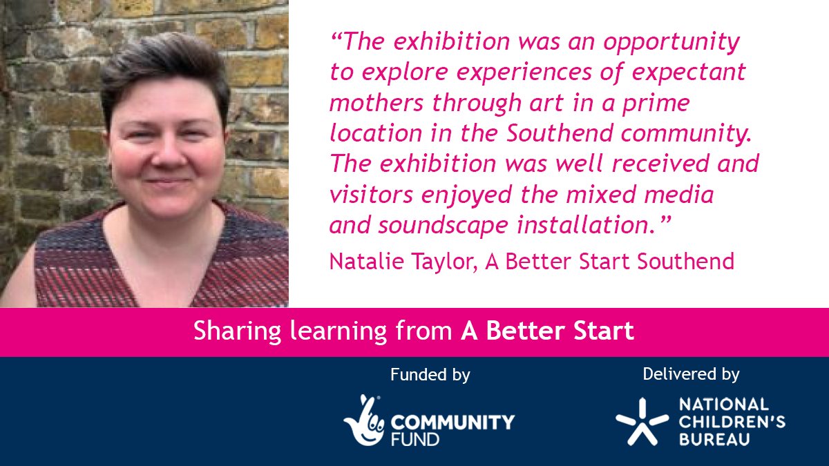 Natalie Taylor, Assistant Project Manager, explains @ABSSouthend’s initiative to showcase local expectant mothers’ creative responses to their pregnancy experiences. bit.ly/43st9bO #ABetterStart

@CECDBlackpool @LeapLambeth @ncitycare_SSBC @TNLComFund @ncbtweets