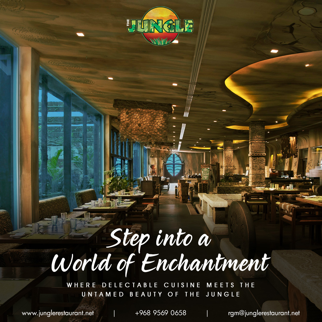 TheJungleMuscat's tweet photo. Discover the taste of the wild and let your palate roar with delight! 🌿🍽️

#TheJungleRestaurant #WildFlavors #CulinaryAdventure #FeastInStyle #ExoticFlavors #FamilyTime #Feast #FoodieAdventure #jungledinner #Celebration #WeCare #Bonappetit #Foodie https://t.co/RVT5oKpZzD
