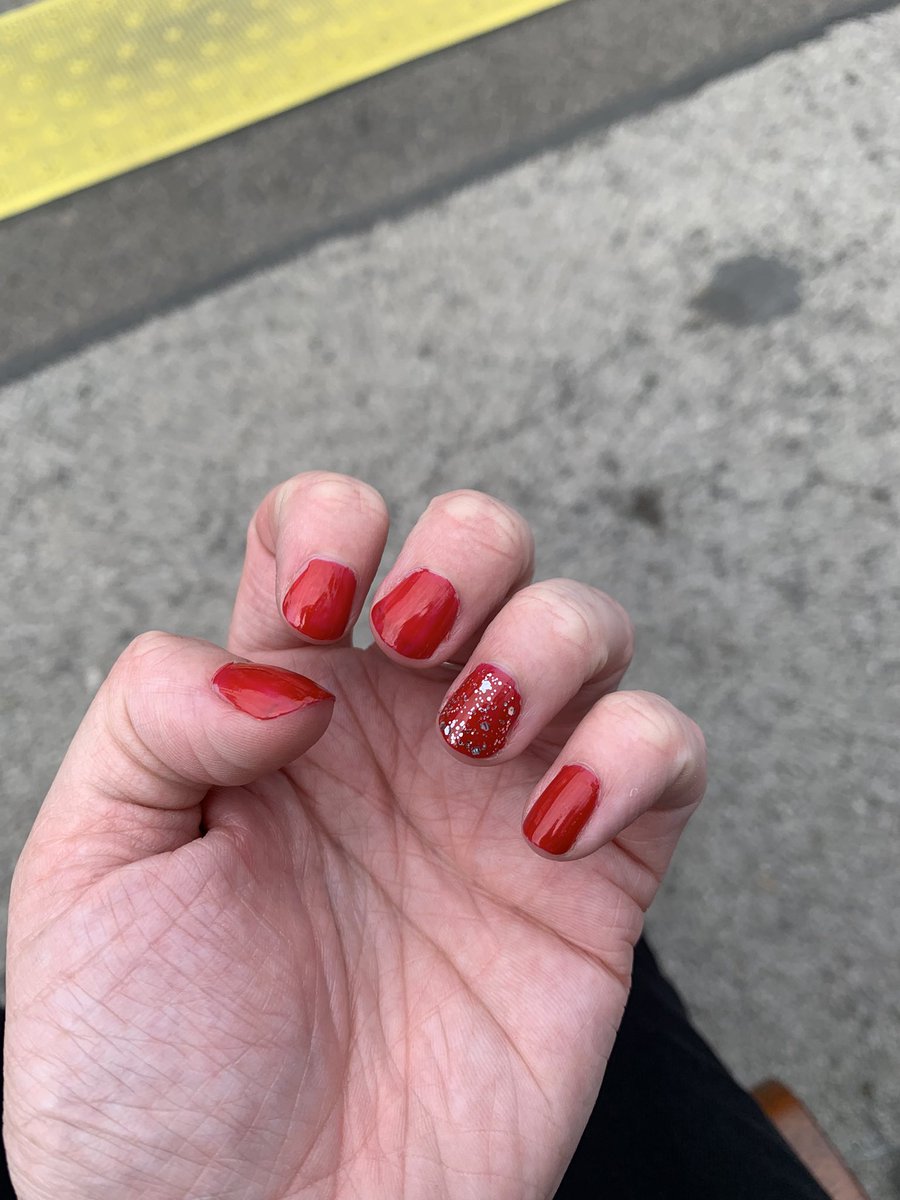 I've been to see a #COP client today. She's being doing a beauty course as part of her therapeutic support and asked me if she could do my nails. This client is a great example of how a person centred care package can turn a persons life around #MakingADifference #ProudCOPLawyer