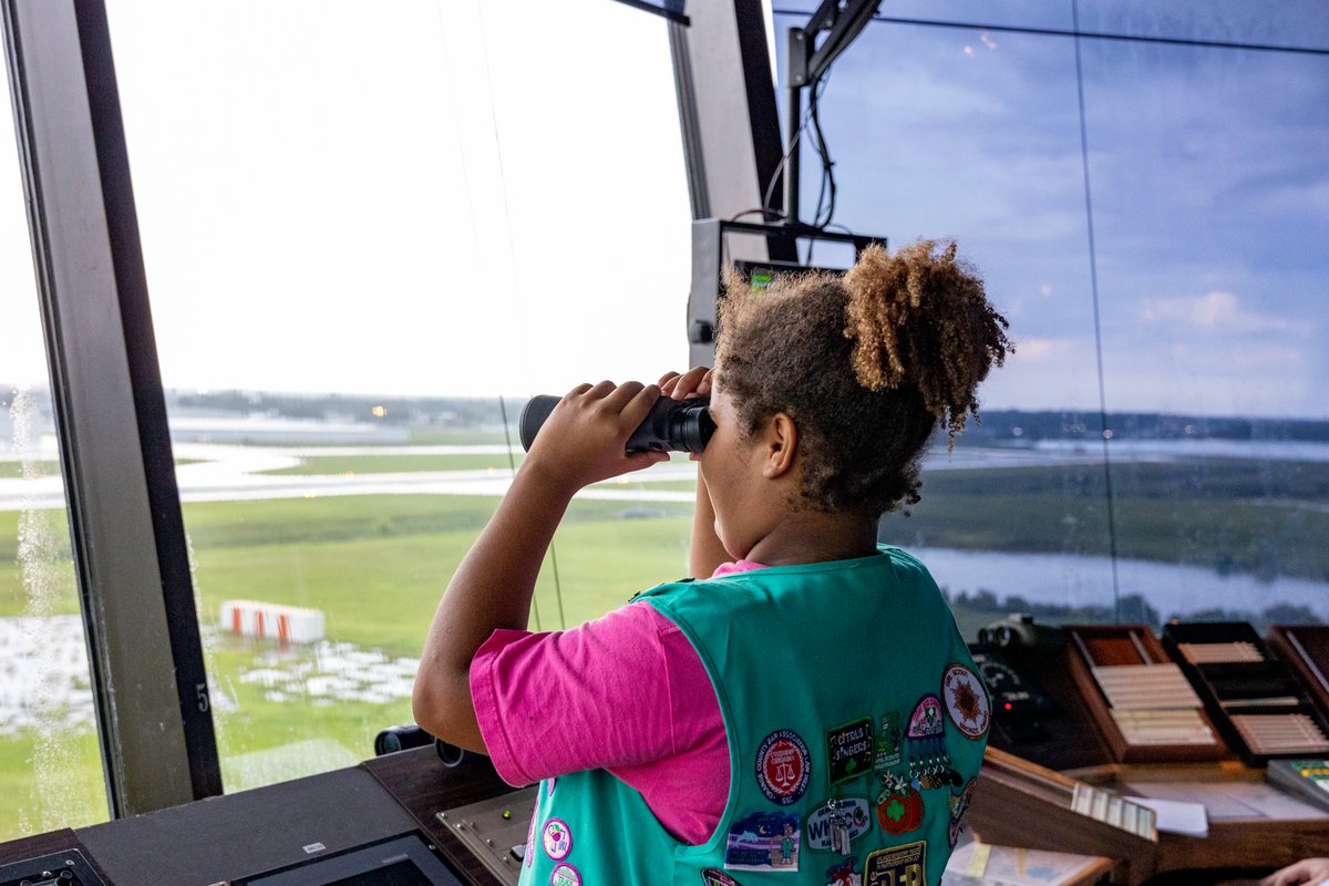 What an incredible day at @orlairport with the local Girl Scouts group! The Women in Aviation Central Florida Chapter was honored to host the girls and introduce them to aviation and STEM activities. @AdventHealthCFL @orangecosherrif @SHELTAIR Photos by @Andrew_Zaback