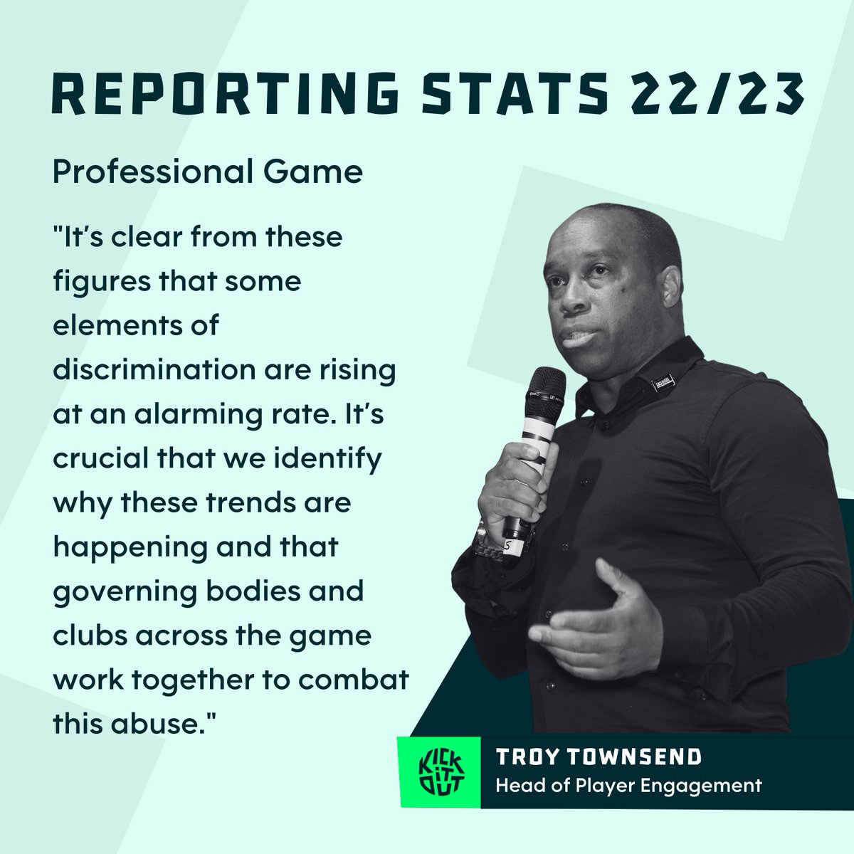💬 "It’s crucial that we identify why these trends are happening and that governing bodies and clubs across the game work together to combat this abuse" - Troy Townsend

💻 Read our full 2022/23 report here: bit.ly/3XPYItO